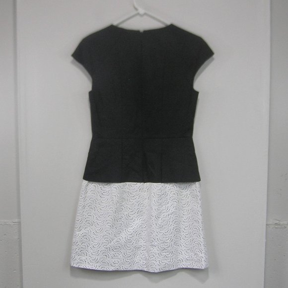 TIBI LINEN EYELET SHIFT DRESS SIZE 4 - Picture 13 of 13